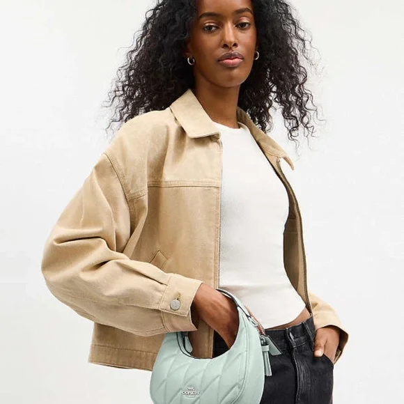 Coach Carmen Mini Crossbody Bag In /Silver/Green NWT - Picture 6 of 6